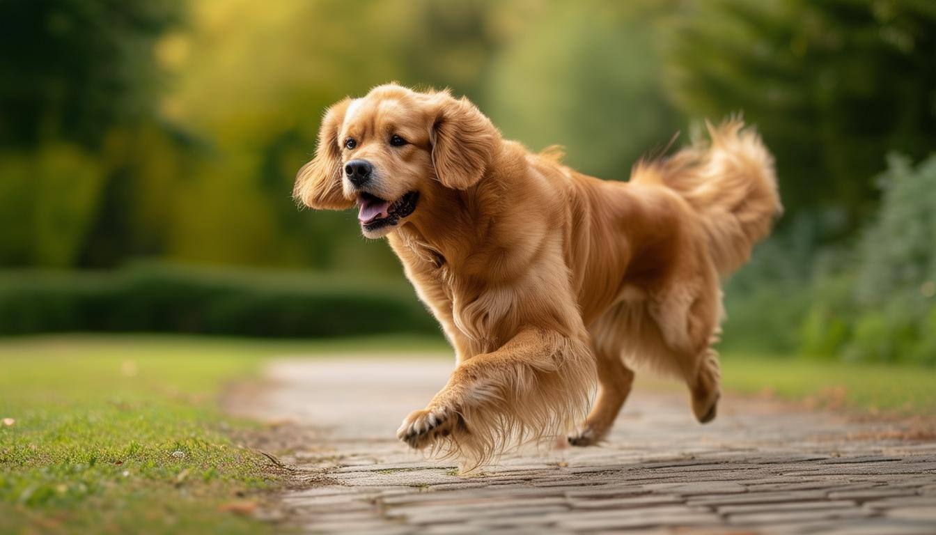 Dog enjoying a structured walk